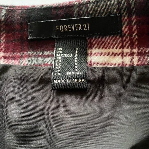 NWT Forever 21 Plaid Mini Skirt - Picture 3 of 8
